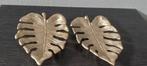 2 plats dorés en forme de feuilles, Maison & Meubles, Enlèvement, Comme neuf