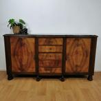 Vintage Art Deco Dressoir Wandkast met marmer blad 404, Ophalen of Verzenden, Gebruikt, Met deur(en)