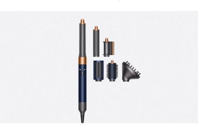 Waarborg tot 30-8-26 Dyson Airwrap Blauw-koper extra diffuso, Handtassen en Accessoires, Uiterlijk | Haarverzorging, Zo goed als nieuw