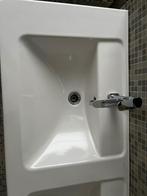 Dubbele lavabo, Huis en Inrichting, Badkamer | Badkamermeubels, Ophalen, 100 tot 150 cm, Zo goed als nieuw, Minder dan 25 cm