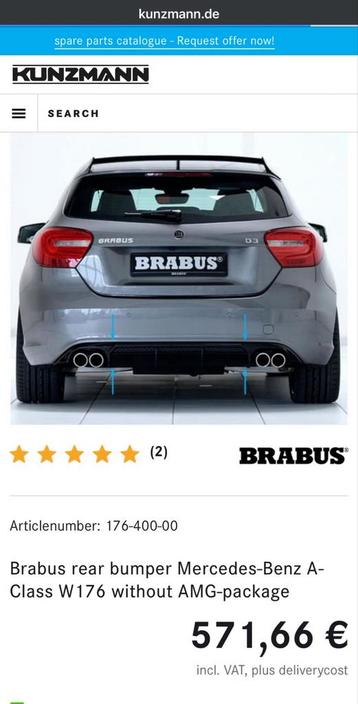 Brabus bumper, nieuw beschikbaar voor biedingen