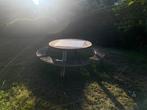 Tuintafel Extremis, Tuin en Terras, Tuintafels, Ophalen, Gebruikt, Rond, Hout