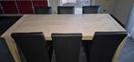 Tafel met 6 stoelen te koop 500, Huis en Inrichting, Ophalen, Gebruikt, 200 cm of meer, 50 tot 100 cm