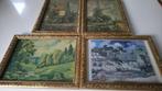 4 kleine  schilderijen 4 euro/set, Ophalen