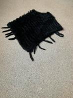 Poncho in konijnenpels zwart, Kleding | Dames, Ophalen of Verzenden