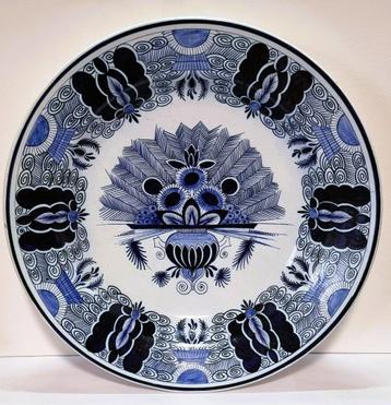 Pauwenbord Delfts Blauw. beschikbaar voor biedingen