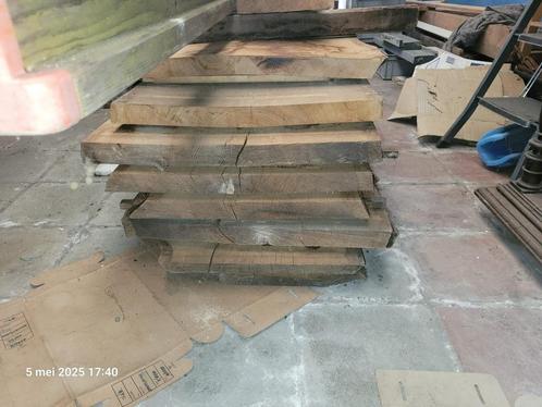 Eiken boomdelen, Tuin en Terras, Palen, Balken en Planken, Zo goed als nieuw, Planken, Ophalen