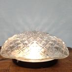 Retro Vintage plafonniere Mid Century glazen plafondlamp 404, Ophalen of Verzenden, Gebruikt, Glas