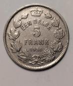 Munt België 5 frank 1930 vlaams, Postzegels en Munten, Ophalen of Verzenden, Metaal, Losse munt