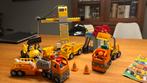 Lego duplo bouwplaats met kraan, 2 buldozers, 3 vrachtwagens, Kinderen en Baby's, Speelgoed | Duplo en Lego, Ophalen of Verzenden