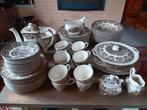 69-delig antiek eet/koffieservies Staffordshire, Antiquités & Art, Antiquités | Services (vaisselle) complet, Enlèvement
