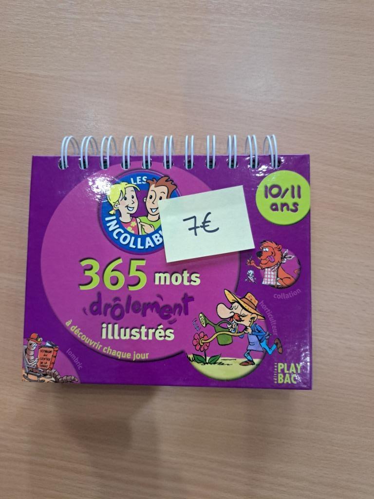 Calendrier 365 Mots illustrés - Manual scolaire Français, Enlèvement, Neuf, Primaire, Français