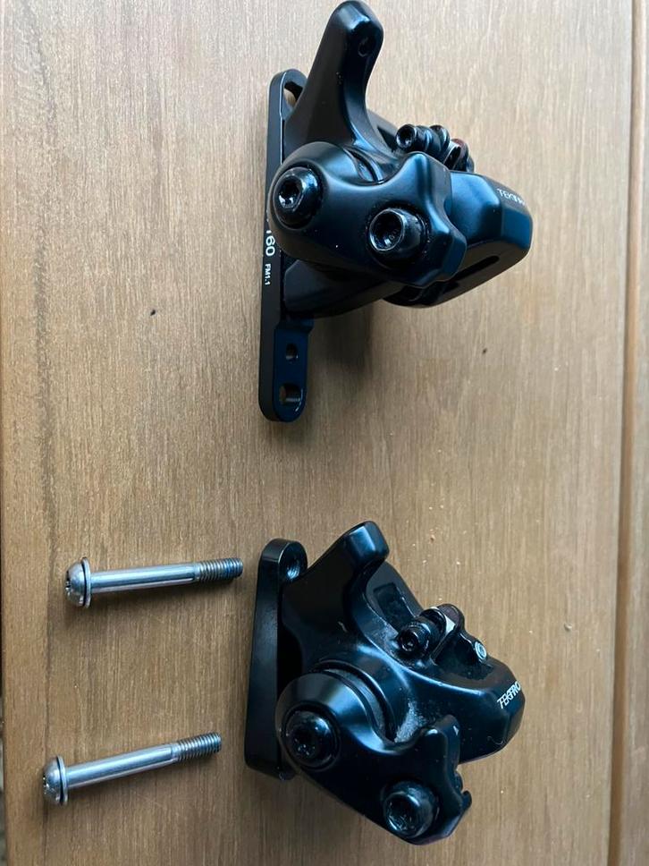 Tektro mechanische schijfremklauwen (MD-C510), Fietsen en Brommers, Fietsonderdelen, Zo goed als nieuw, Racefiets, Overige typen