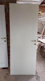 3 binnendeuren schilderdeuren hout -  wit geschilderd, Minder dan 80 cm, Gebruikt, Hout, Ophalen