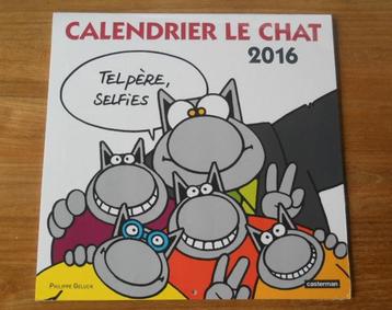 Calendrier Le Chat 2016 neuf (encore sous cello) - Geluck beschikbaar voor biedingen