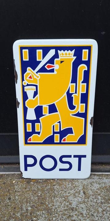 Mooi POST emaille reclamebord. beschikbaar voor biedingen