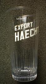 HAECHT Export 33cl (met rechthoekige O), Verzamelen, Biermerken, Ophalen of Verzenden, Gebruikt, Glas of Glazen