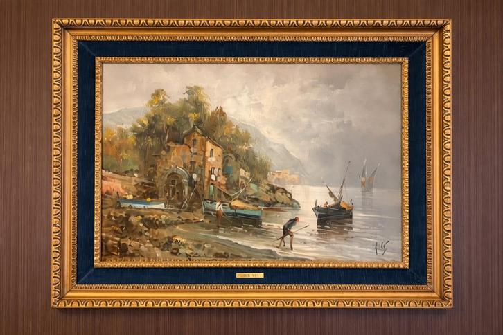 Schilderij Antonio de Vity – Olieverf op doek – Gesigneerd, Antiek en Kunst, Kunst | Schilderijen | Klassiek, Ophalen of Verzenden