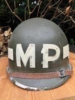 M1 helm MP amerikaans US, Verzamelen, Militaria | Tweede Wereldoorlog, Ophalen, Landmacht, Helm of Baret