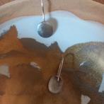 Ovalen zilveren oorbellen, Hangers, Verzenden, Zo goed als nieuw, Zilver