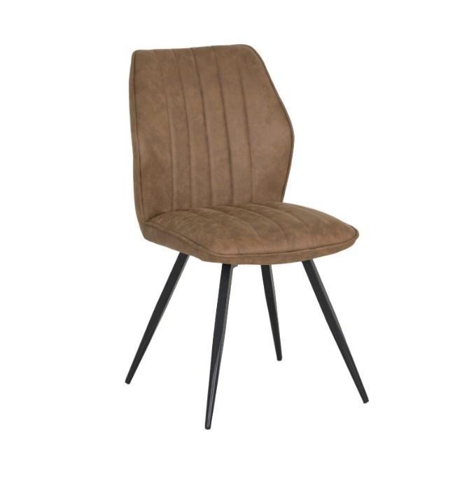 6x eettafel stoelen industrieel 47x42x92cm fluweel whisky, Maison & Meubles, Chaises, Comme neuf, Cinq, Six Chaises ou plus, Bois