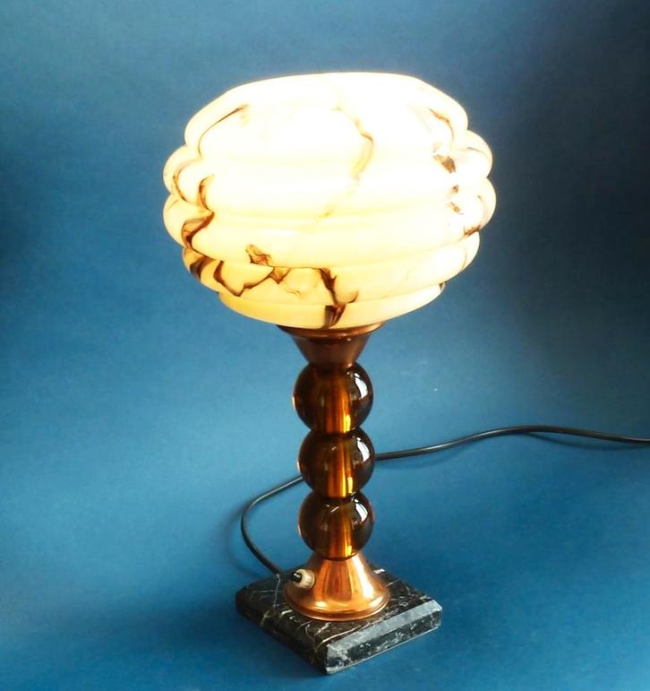 art deco tafellamp  „Jacques Adnet „, Antiek en Kunst, Kunst | Overige Kunst, Ophalen of Verzenden