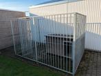Hondenkennel buiten met hondenhok, Animaux & Accessoires, Maisons pour chiens, Enlèvement, Utilisé, 100 cm ou plus, Chenil chien