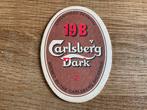 Tapis à bière Carlsberg Dark, Comme neuf, Autres marques, Sous-bock, Enlèvement ou Envoi