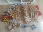 Grote houten treinset. Houten treinbaan en toebehoren, Kinderen en Baby's, Ophalen, Zo goed als nieuw