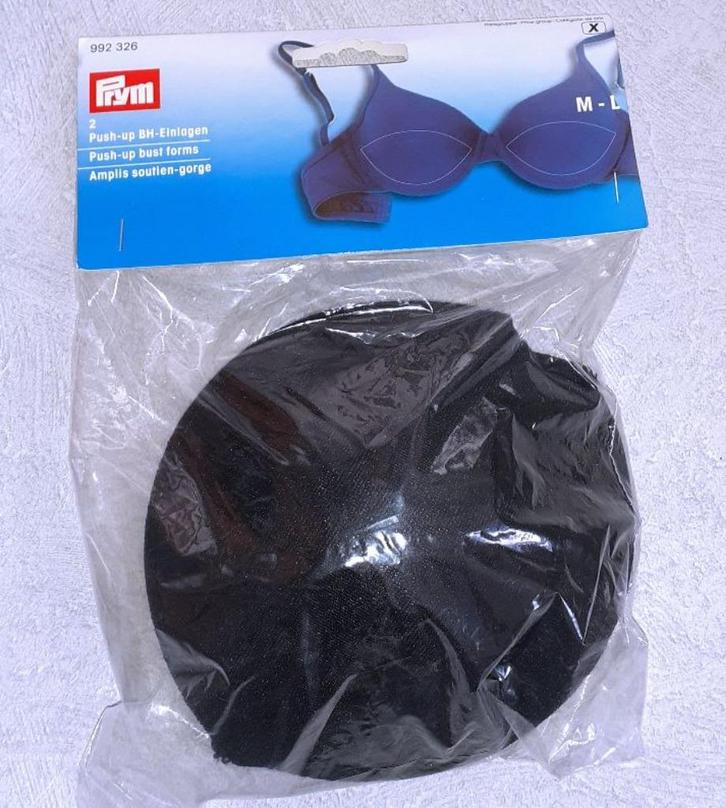 Lingerie accessoire push up inlegcups Veritas Prym M-L, Kleding | Dames, Ondergoed en Lingerie, Overige typen, Zwart, Verzenden
