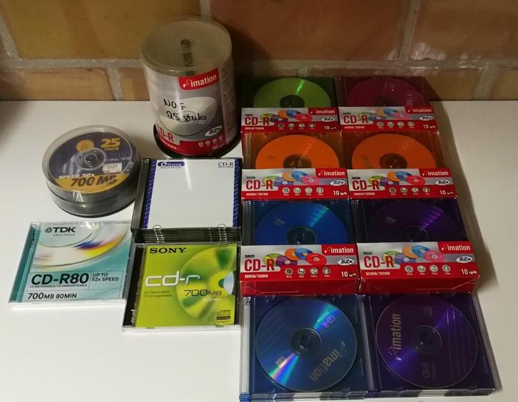 128 nieuwe CD-R schijven:, Informatique & Logiciels, Disques enregistrables, Neuf, Cd, Enlèvement