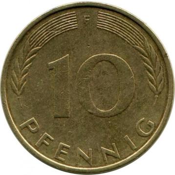 Duitsland 10 pfennig, 1973  "F" - Stuttgart