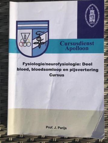 MANUEL - Physiologie/Neurophysiologie, Enlèvement ou Envoi, Utilisé, Enseignement supérieur, Prof. Dr/ Jan Parijs