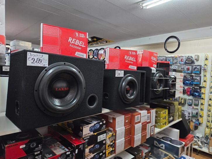 Lakro spl subwoofersets 1800watt pakketten, Auto diversen, Autospeakers