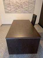 Directiebureau in donker hout met modern design, Werkplek, Ophalen, Gebruikt, Bureau