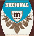 bieretiket De Gomme Ruddervoorde : Munck National, Verzamelen, Verzenden, Gebruikt, Overige typen, Overige merken