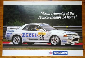 Poster Nissan Skyline 24h Francorchamps 1991  beschikbaar voor biedingen