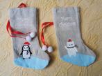 Kerstsokjes 2 stuks. Pinguin en ijsbeer. Prijs per set., Ophalen of Verzenden, Nieuw
