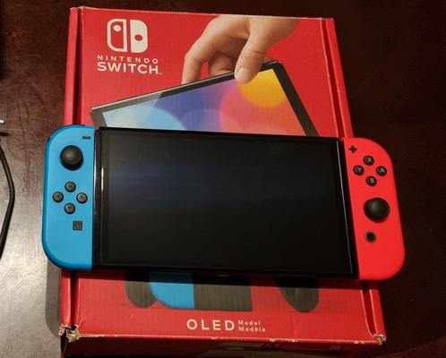 Nintendo Switch OLED, Games en Spelcomputers, Spelcomputers | Nintendo Switch, Zo goed als nieuw, Switch OLED, Ophalen of Verzenden