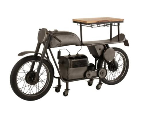 Nieuw in de doos J-line Motorfiets 12 glazen 6 flessen, Antiek en Kunst, Antiek | Meubels | Tafels, Ophalen