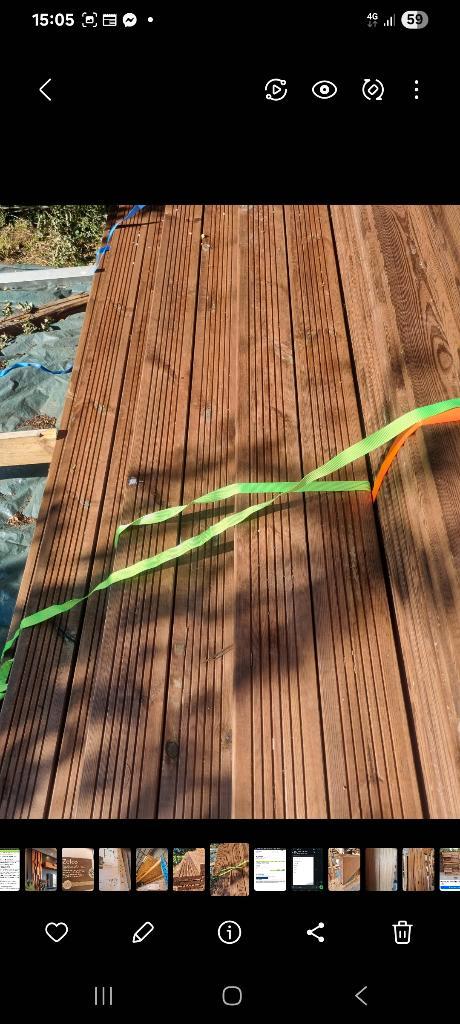 Planche. Terrasse. Lisse striee. Douglas. 1er choix, Bricolage & Construction, Bois & Planches, Neuf, Planche, Pin, 300 cm ou plus