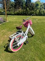 24 inch meisjesfiets met roze krat, Fietsen en Brommers, Fietsen | Meisjes, Ophalen, Zo goed als nieuw, 24 inch, Versnellingen