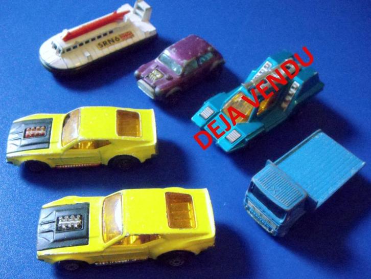 Matchbox B. Mustang, Hovercraft, Site H. Truck, Corgi Cooper, Hobby en Vrije tijd, Modelauto's | Overige schalen, Ophalen of Verzenden