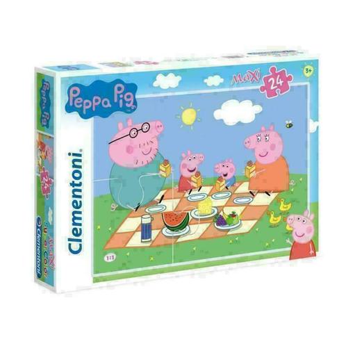 Peppa Pig Maxi Puzzel - 24 stukjes - Clementoni, Kinderen en Baby's, Speelgoed | Kinderpuzzels, Nieuw, 2 tot 4 jaar, 10 tot 50 stukjes