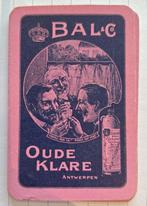 Speelkaart distillerie, jenever Bal & C Antwerpen_14, Verzamelen, Speelkaarten, Jokers en Kwartetten, Ophalen of Verzenden, Zo goed als nieuw