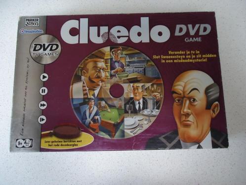 "Cluedo" met DVD van Parker in prima staat !!, Hobby en Vrije tijd, Gezelschapsspellen | Bordspellen, Zo goed als nieuw, Een of twee spelers