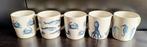 Ensemble de 5 tasses à seiche, hareng, hippocampe et crabe, Enlèvement ou Envoi, Comme neuf, Tasse(s) et/ou soucoupe(s)
