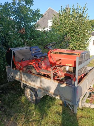 Tracteur tondeuse, Enlèvement, Utilisé, Bac de ramassage, 90 à 120 cm