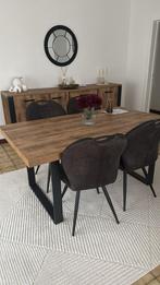 Eettafel mer 4 stoelen WEBA, Enlèvement, Comme neuf