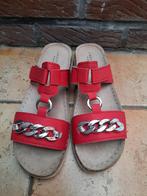 Nieuwe rode sandalen maat 41, Nieuw, Sandalen of Muiltjes, Ophalen of Verzenden, Rood